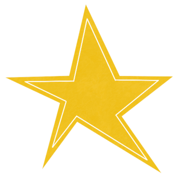 A golden star